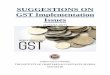 SUGGESTIONS ON GST Implementation Issuesidtc-icai.s3.amazonaws.com/download/Suggestions on GST... · 2017-09-06 · Suggestions on Post GST Implementation Issues Page 2 of 29 INTRODUCTION