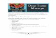 Deep Tissue Massage - Diane Ottolenghi, LMT deep tissue massa… · Deep tissue massage involves applying firm pressure and slow strokes to reach deeper layers of muscle and fascia