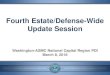Fourth Estate/Defense-Wide Update Session...Fourth Estate/Defense-Wide Update Session Washington-ASMC National Capital Region PDI March 8, 2018 • Budget Overview Ms. Anne J. McAndrew