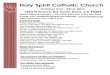Holy Spirit Catholic Churchholyspirit-sr.org/wp-content/uploads/2017/10/10-22-2017.pdf · PDF file Holy Spirit Catholic Church October 21st - 22nd, 2017 1244 St Francis Rd. Santa