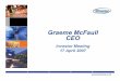 Graeme McFaull CEOww7.investorrelations.co.uk/wincanton/uploads/... · Market trends - CEE • Increase of investment and production • Industrial development in Poland • Development