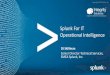 Splunk For IT Operational Intelligenceuploads.integrity360.com/1425903243-Splunk-for-IT-Operations.pdf · • Splunk Apps –Splunk App for VMware –Splunk Apps for Citrix & Hyper