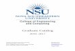 Graduate Catalog - Nova Southeastern University · Graduate Catalog 2016–2017 College of Engineering and Computing 800-986-2247 Nova Southeastern University 954-262-2000 3301 College