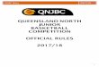QUEENSLAND NORTH JUNIOR BASKETBALL COMPETITION OFFICIAL ...€¦ · Games will be played according to the FIBA Official Basketball Rules 2014 (valid as of 1st October 2014) unless