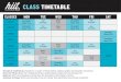 CLASS TIMETABLE - HIIT Station · For our Full Strength Classes at HIIT, we have designed a timetable that rotates between Upper Body, Lower Body and Full Body Classes. Our Monday