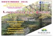 NOVEMBRE 2016 - Lamalou-les-Bains · « JAZZ MANOUCHE» À partir de 19H30 : Restaurant du golf « La Capitelle » Tél. 04.67.95.09.09 - Buffet à volonté 20 € Lamalou les Bains