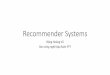 Recommender Systems - Duy Tan Universitykcntt.duytan.edu.vn/uploads/29d18444-3d47-4a5d... · Lợi ích • Cải thiện trải nghiệm người dùng. • Tối ưu hóa doanh