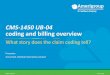 CMS-1450 UB-04 coding and billing overview · The manual is divided into sections describing: service eligibility, when to report services, what encounters to report, general reporting