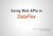 Using Web APIs in DataFlex - d3mvk1t0iovct7.cloudfront.netd3mvk1t0iovct7.cloudfront.net/Synergy2015_Presentations/MPeat... · Using Web APIs in DataFlex Mike Peat, Unicorn InterGlobal