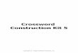 HelpSmith - Crossword Construction Kit 5€¦ · Table of Contents Introduction About Crossword Construction Kit ..... ..... ...3