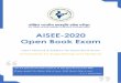 AISEE-2020 Open Book Exam Open Book Exam User’s Manual & Syllabus for Open Book Exam Scholarship for Engineering and Medical यदि आप सूरज की तरह चमकना