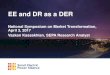 EE and DR as a DER - homepage | ACEEE...2017/04/03  · EE and DR as a DER National Symposium on Market Transformation, April 3, 2017 Vazken Kassakhian, SEPA Research Analyst Context