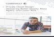 Private Cloud Design: Delivering Better Quality, …...Private Cloud Design: Delivering Better Quality, More Agility, and Lower Risk IT organizations are rethinking their early cloud
