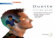 Duette Hybrid Contact Lenses • Duette Progressive Hybrid Contact Lenses€¦ · The initial pair of Duette lenses can be designed empirically based upon corneal curvatures and spectacle