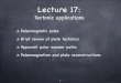 Tectonic applications - University of California, San …magician.ucsd.edu/SIO247/Lectures/Lecture17.pdfBrief review of plate tectonics Apparent polar wander paths Paleomagnetism and