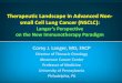 Therapeutic Landscape in Advanced Non- small Cell Lung ... · Therapeutic Landscape in Advanced Non-small Cell Lung Cancer (NSCLC): Langer’s Perspective on the New Immunotherapy