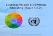 Conditions and Ecosystems and Biodiversity ... Ecosystems and Biodiversity (Topic 1.2.2) Environment
