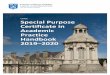 CAPSL Special Purpose Certificate in Academic Practice ... Handbook 2019-20.pdf · The Professional Special Purpose Certificate in Academic Practice aims to: improve the teaching
