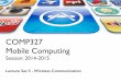 COMP327 Mobile Computing - University of Liverpooltrp/COMP327_files/LS5 Comms 14...Between 2000 and 2005: Dot Com Burst, Web 2.0, Mobile Internet • Several Important Developments: