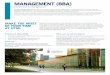 MANAGEMENT (BBA) · 2018-01-10 · MANAGEMENT (BBA) Department of Management. The Management Specialist. is a four-year program which leads to a BBA degree preparing students to become