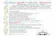 Holy Spirit Catholic Churchholyspirit-sr.org/wp-content/uploads/2018/12/12-23-2018.pdf · Grades 1-5 Sunday classes, will resume January 6th 9-10:05 AM Confirmation 1st & 2nd year