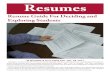 Resumes...resumes which place emphasis on different targeted objectives. YOUR RESUME Your resume is like an advertisement of yourself to a prospective employer. You want your resume