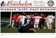 OCTOBER 26, 2018 WABASH ‘SLIPS’ PAST DEPAUW Pages... · 2018-10-26 · OCTOBER 26, 2018 . VOLUME 111 • ISSUE 8. WABASH ‘SLIPS’ PAST DEPAUW. M. onon. B. ell. T. ickeT. P