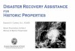 Disaster Recovery Assistance - Florida Disaster Recovery Assistance for Historic Properties. OBJECTIVE: