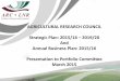 AGRICULTURAL RESEARCH COUNCIL Strategic Plan: 2015/16 …pmg-assets.s3-website-eu-west-1.amazonaws.com/150326ARC.pdf · Strategic Plan: 2015/16 –2019/20 And Annual Business Plan:
