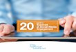 20 Ways to Succeed at Social Media Engagement · Humanizing your brand Managing your brand’s reputation Creating brand advocates Generating leads and sales Resolving customer service