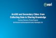 ArcGIS and Secondary Cities: from Collecting Data to ... creation Data collection Data management and dissemination Knowledge sharing. Through here we are exposing the data in several