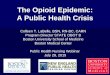 The Opioid Epidemic: A Public Health Crisissites.bu.edu/masslocalinstitute/files/2015/08/LaBelle-Opioid-to-post-… · The Opioid Epidemic: A Public Health Crisis Colleen T. LaBelle,