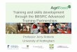 Training and skills development through the BBSRC … slides.pdfPromoting creation of sustainable partnerships between public and private sector organisations to establish long-term