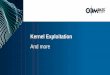 Kernel Exploitation - Kernel Exploitation - Content. compass-  3 Kernel Basics Kernel Exploitation