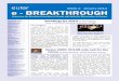 eular ISSUE 2 January 2013 e - BREAKTHROUGH...Breakthrough. I look forward to hearing your comments and suggestions for topics in future issues. The PARE Board and I would like to