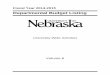 Departmental Budget Listing - University of Nebraska · 2014-09-23 · DEPARTMENTAL BUDGET LISTING Fiscal Period July 1, 2014 through June 30, 2015 GENERAL OPERATING BUDGET TITLE
