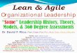 Lean & Agileww.davidfrico.com/rico17r.pdfIntegrative model for agile organizational leadership Focus on motivation, teamwork, purpose, & mastery 16 Appelo, J. (2011). Management 3.0: