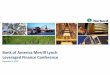Bank of America Merrill Lynch Leveraged Finance Conference · Bank of America Merrill Lynch Leveraged Finance Conference December 3, 2015 . Forward-Looking Statements & Non-IFRS Financial
