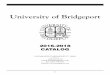 University of Bridgeport University of Bridgeport 2016-2018 CATALOG 126 PARK AVENUE, BRIDGEPORT, CT