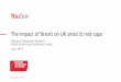 The impact of Brexit on UK small & mid-caps · preparing for Brexit has negatively impacted small and mid-sized quoted companies: •59% of small and mid-caps say preparing for Brexit