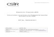 Request for Proposals (RFP) The provision of services of a ... · The provision of services of a Professional Quantity Surveyor to the CSIR. RFP No. 769/02/06/2017 Date of Issue 22