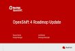 OpenShift 4 Roadmap Update...What's new in OpenShift 4.3 OpenShift Upgrades Generally Available Product Manager: Maria Bracho (UPI BM, VMware, OTA) OCP 4.3 Upgrade Channels OCP 4.3