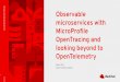 Observable microservices with MicroProﬁle …...microservices with MicroProﬁle OpenTracing and looking beyond to OpenTelemetry Pavol Loffay Senior Software Engineer TITLE 2 Introduction