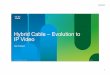 Hybrid Cable – Evolution to IP Video...Multi-screen video service launches Cloud-based Video Traffic Explosion Billion IP devices by 2015* Increase in IP traffic by 2015* Cloud Scalability