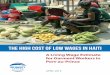 The High Cost of Low Wages in Haiti - Solidarity …...THE HIGH COST OF LOW WAGES IN HAITI 3 SURVEY METHODOLOGY The Solidarity Center used a mixed-methods approach to estimate the