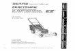 Owner's Manual 5.5 HORSEPOWER 20 EAR DISCHARGE …5.5 HORSEPOWER 20" EAR DISCHARGE ROTARY LAWN MOWER Model No. 917.387160 CAUTION: Read and follow all Safety_ Rules=an d=lnstructions