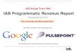 IAB Programmatic Ad Revenue Report...players, including ad tech vendors, web publishers, ad networks, mobile providers and other online media companies that generated revenue from