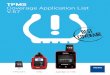 TPMS Coverage Application List V · This document is strictly confidential. All copying, in part or in whole, is strictly forbidden without the prior authorisation of TEXA S.p.A