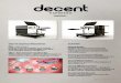 Decent Espresso Maschinen: Zubehördecentespresso.com/img/decent_postcard_de_v3.pdf · Decent Espresso Maschinen: DE1 : unter 1000 € Perfekte Temperaturstabilität, Druck-Analyse,