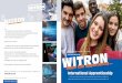 International Apprenticeship - WITRON...• Good English skills (ideally also German skills) • High degree of motivation • High degree of ﬂ exibility and willingness to travel
